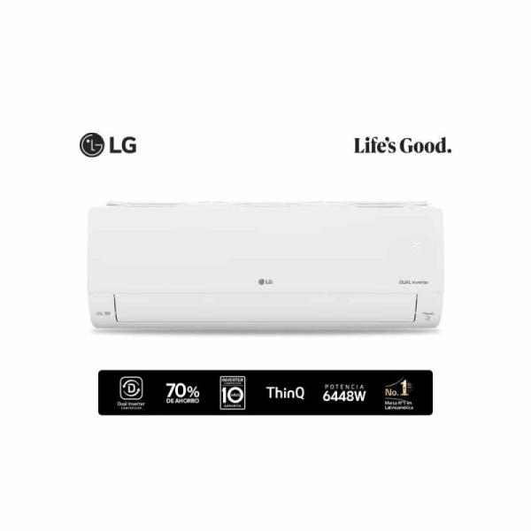 Aire Acondicionado LG Split Inverter 6450 watts 5550 frigorias